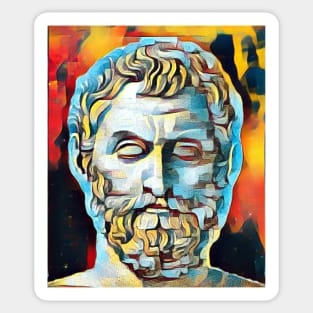 Thales of Miletus Abstract Portrait | Thales of Miletus Artwork 2 Sticker